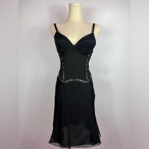 Versace Jeans Couture black sheer dress